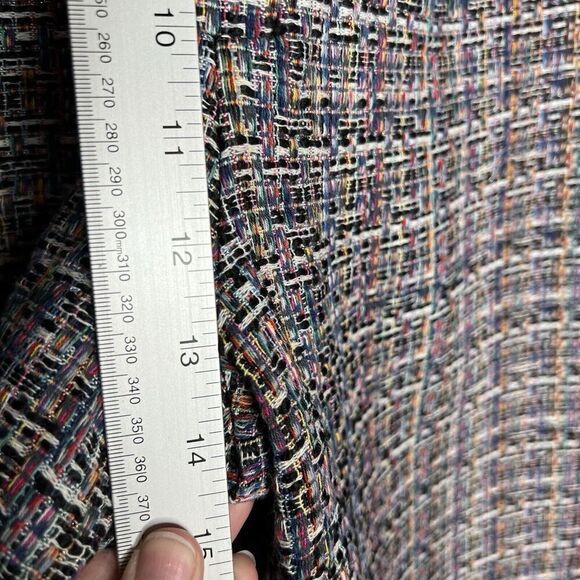 Tularosa Pants Womens Medium Tweed Colorful Wide Leg Fringe Hem Lined High Rise - Picture 11 of 16